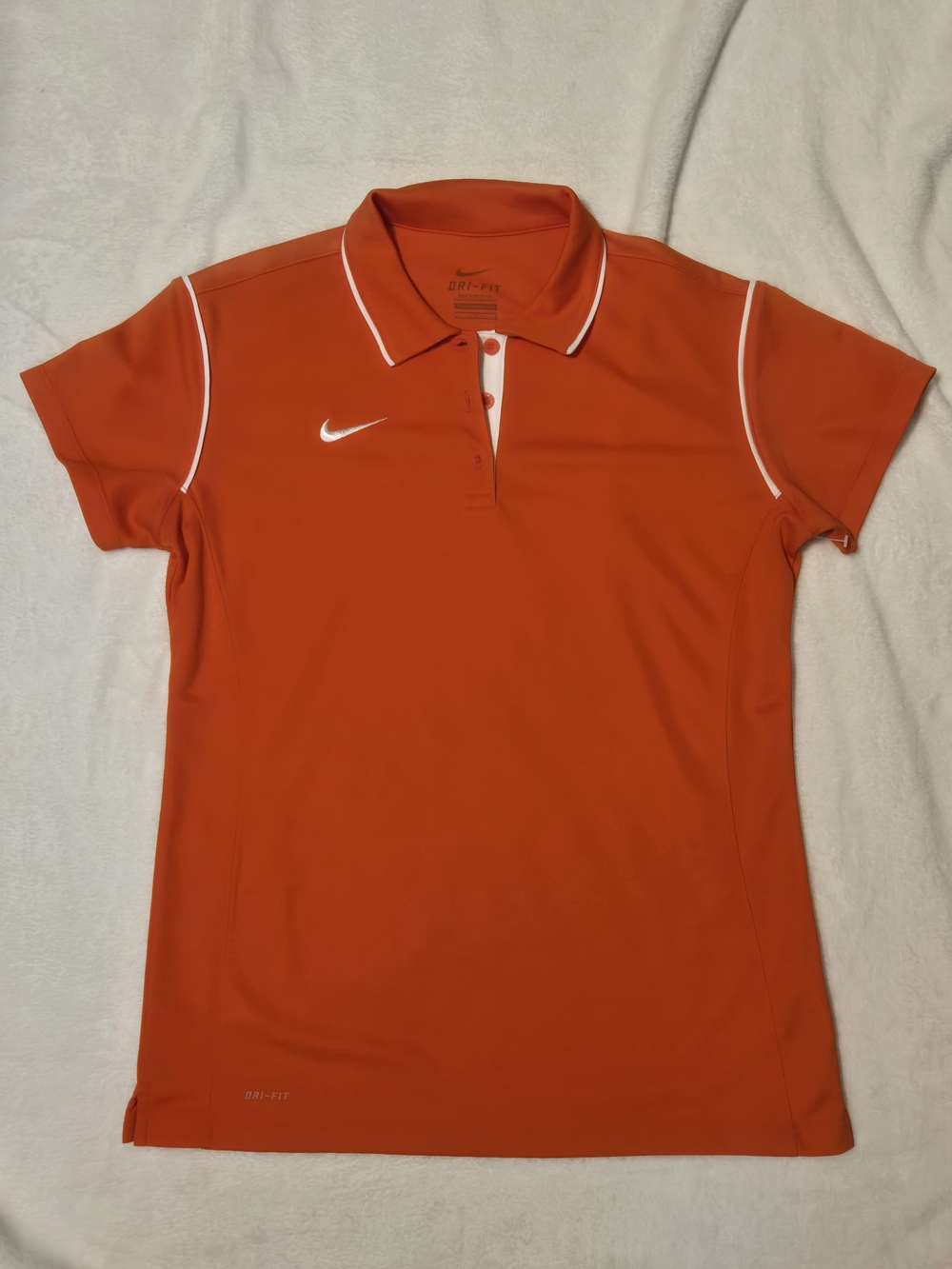 EUC Nike Women’s Orange Dri-FIT Golf Polo Shirt – Size L